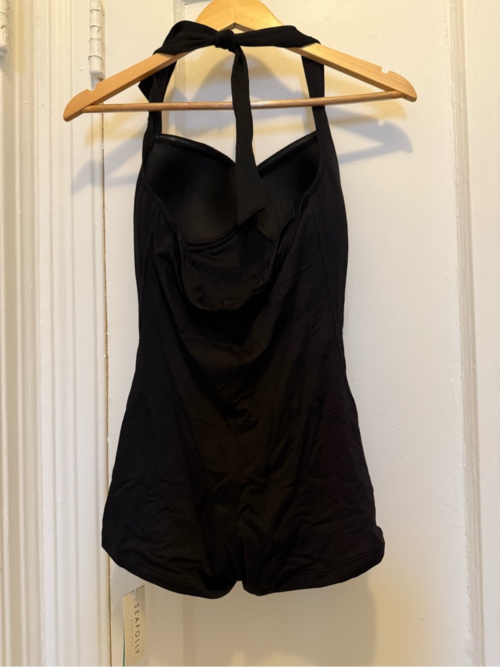 Seafolly Black One-Piece Boyleg Maillot - Picture 2 of 3